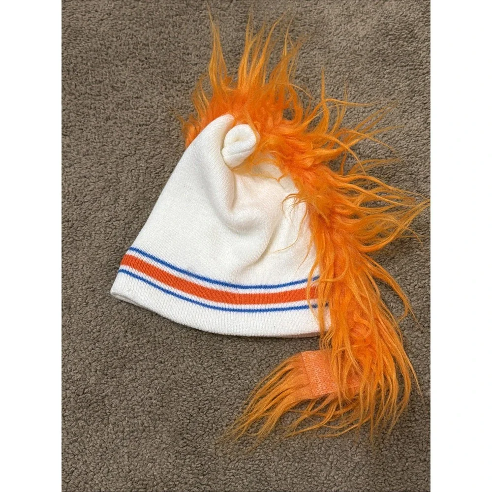 NFL Licensed Denver Broncos Miles Beanie White w/Throwback D Logo Football Fan